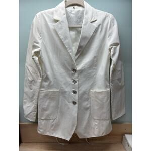Pete and Greta by Johnny Was Off White Blazer, Size Small
